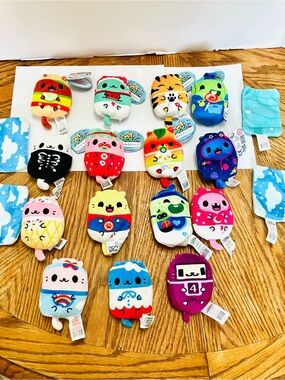 Kittens Vs Gherkins Plush Lot(15) 8 Have Tags & 4 Blankets Cepia 3in Read